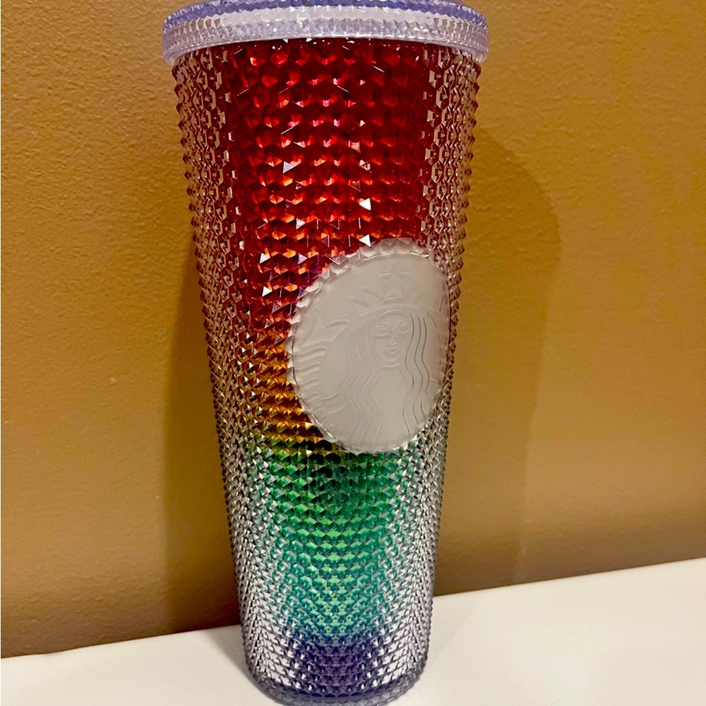 Starbucks Pride Release Rainbow Studded Tumbler